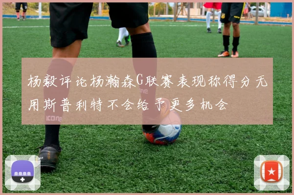 杨毅评论杨瀚森G联赛表现称得分无用斯普利特不会给予更多机会